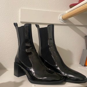 Black Leather Boots from Zara